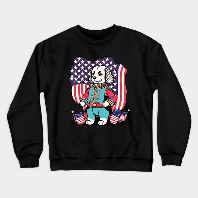 George Washington: The Faithful Guardian of the American Spirit Crewneck Sweatshirt by PawPrints & Beyond